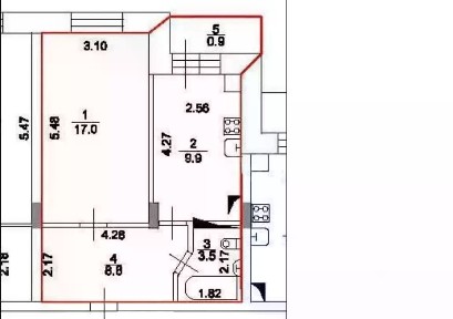 Продается 1-комн. квартира, 45,2 м²