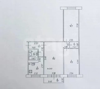 Продается 3-комн. квартира, 60 м²