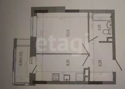 Продается 1-комн. квартира, 36,8 м²