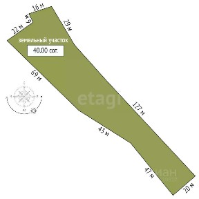Продается участок, 40 сот.