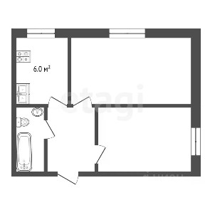 Продается 2-комн. квартира, 44,6 м²