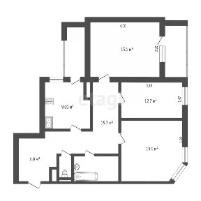 Продается 3-комн. квартира, 66,9 м²
