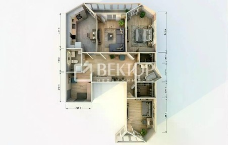 Продается 3-комн. квартира, 96,7 м²