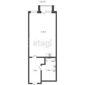 Продается студия, 22,3 м²