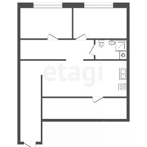 Продается 3-комн. квартира, 58,8 м²