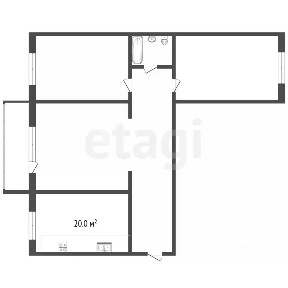 Продается 3-комн. квартира, 66,9 м²