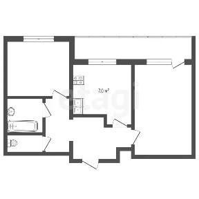 Продается 2-комн. квартира, 49 м²