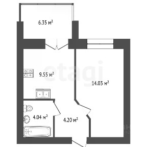 Продается 1-комн. квартира, 35 м²