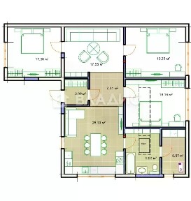 Продается 1-этажный дом, 190 м²