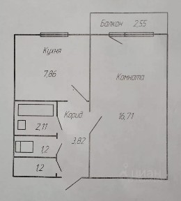 Продается 1-комн. квартира, 33,5 м²