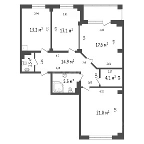 Продается 3-комн. квартира, 92,3 м²
