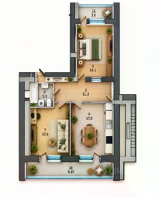 Продается 2-комн. квартира, 65,4 м²