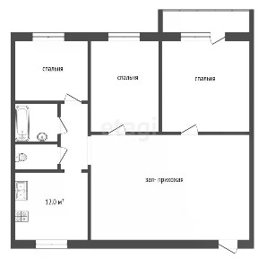 Продается 3-комн. квартира, 98 м²