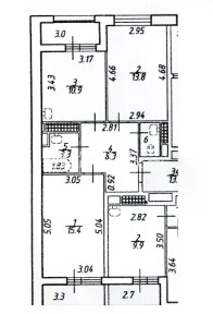 Продается 2-комн. квартира, 53,3 м²