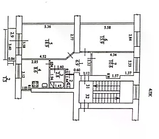 Продается 3-комн. квартира, 65 м²