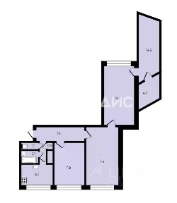 Продается 3-комн. квартира, 64 м²
