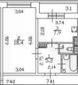 Продается 1-комн. квартира, 35,4 м²