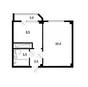 Продается 1-комн. квартира, 32,5 м²