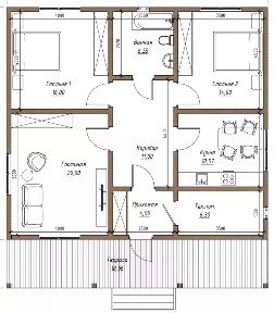 Продается 1-этажный дом, 120 м²