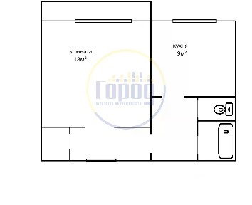 Продается 1-комн. квартира, 40 м²