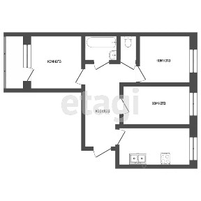 Продается 3-комн. квартира, 68 м²