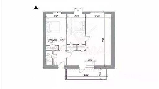 Продается 1-комн. квартира, 53 м²