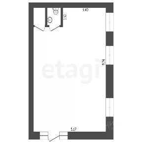 Продается помещение свободного назначения, 54 м²