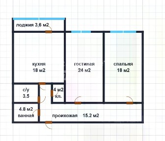 Продается 3-комн. квартира, 91 м²