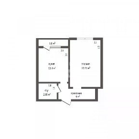 Продается 1-комн. квартира, 45 м²