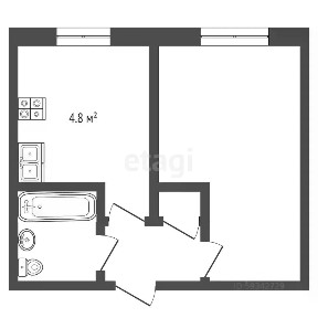 Сдается 1-комн. квартира, 20,9 м²