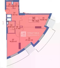 Продается 2-комн. квартира, 75 м²