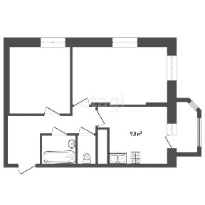 Продается 2-комн. квартира, 53 м²