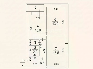 Продается 2-комн. квартира, 53,2 м²