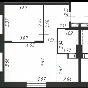 Продается 1-комн. квартира, 46,2 м²
