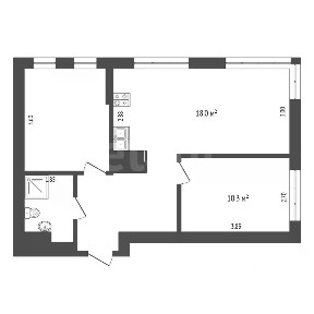 Продается 2-комн. квартира, 52,2 м²