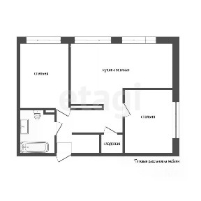 Продается 2-комн. квартира, 58,2 м²