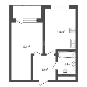 Продается 1-комн. квартира, 33,7 м²