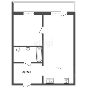 Продается 1-комн. квартира, 32,3 м²