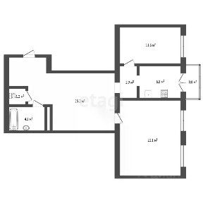 Продается 3-комн. квартира, 74,7 м²
