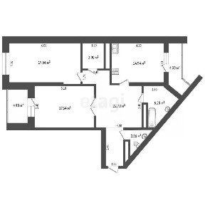 Продается 2-комн. квартира, 88,8 м²