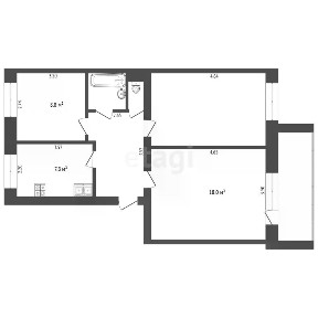 Продается 3-комн. квартира, 59,9 м²