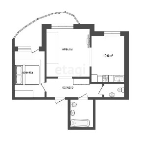 Продается 2-комн. квартира, 66,7 м²