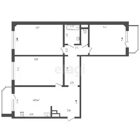 Продается 3-комн. квартира, 92,6 м²