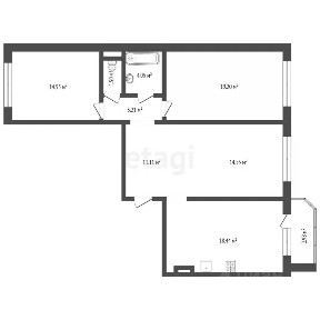 Продается 3-комн. квартира, 86,7 м²