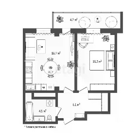 Продается 1-комн. квартира, 38,9 м²