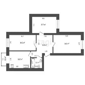Продается 3-комн. квартира, 73 м²