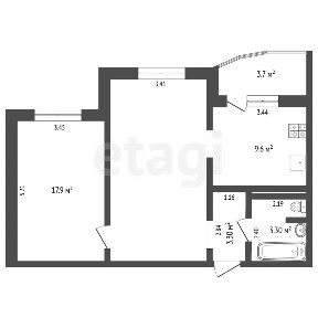 Продается 2-комн. квартира, 58,5 м²