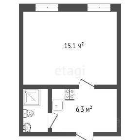 Продается 1-комн. квартира, 34,9 м²