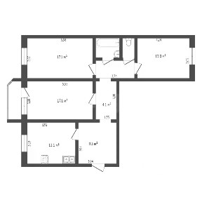 Продается 3-комн. квартира, 80 м²