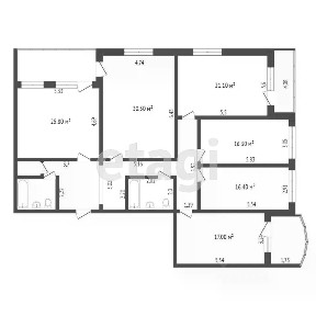Продается 4-комн. квартира, 170,7 м²